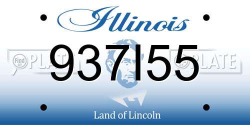 937I55 Illinois License Plate