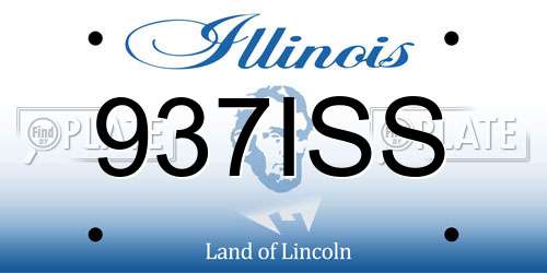 937ISS Illinois License Plate
