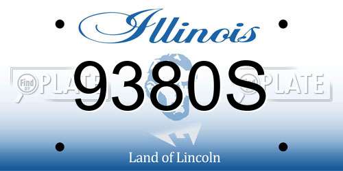 9380S Illinois License Plate