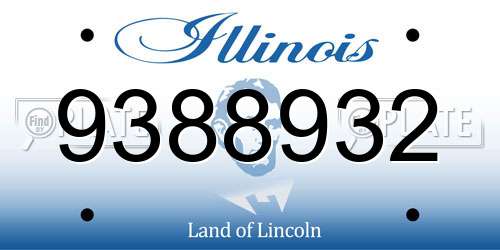 9388932 Illinois License Plate