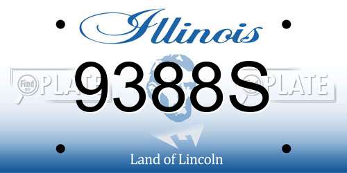 9388S Illinois License Plate