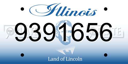 9391656 Illinois License Plate
