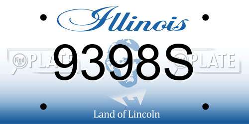 9398S Illinois License Plate