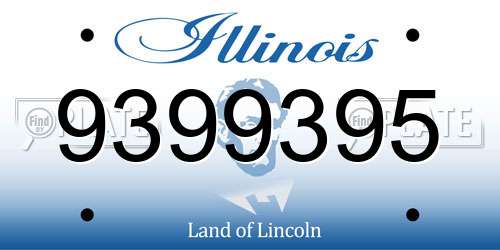 9399395 Illinois License Plate