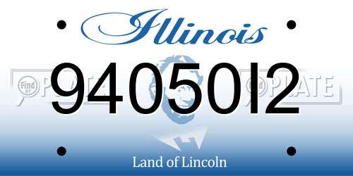 94050I2 Illinois License Plate