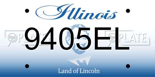 9405EL Illinois License Plate
