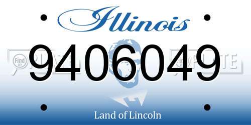 9406049 Illinois License Plate
