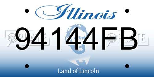 94144FB Illinois License Plate