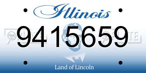 9415659 Illinois License Plate