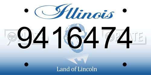 9416474 Illinois License Plate