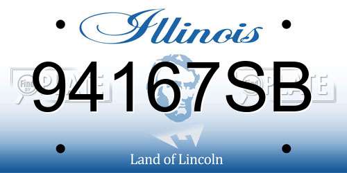 94167SB Illinois License Plate