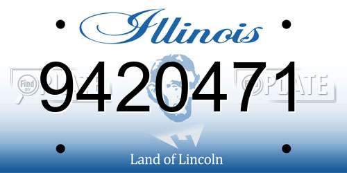 9420471 Illinois License Plate