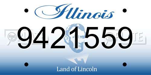 9421559 Illinois License Plate