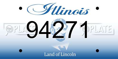 94271 Illinois License Plate
