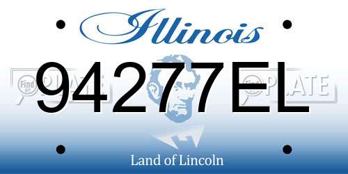 94277EL Illinois License Plate