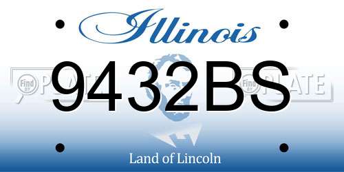 9432BS Illinois License Plate