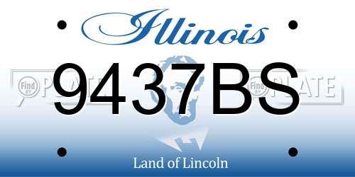 9437BS Illinois License Plate