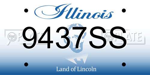9437SS Illinois License Plate