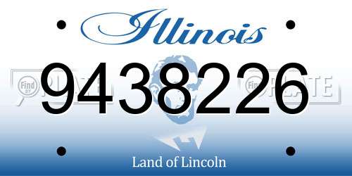 9438226 Illinois License Plate