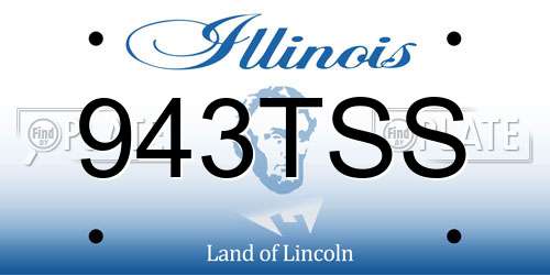 943TSS Illinois License Plate