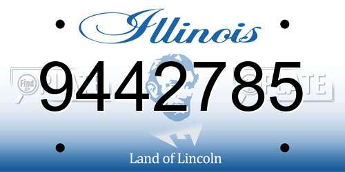 9442785 Illinois License Plate