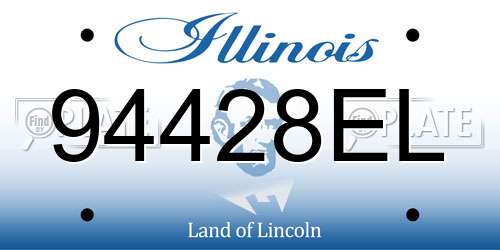 94428EL Illinois License Plate