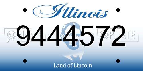 9444572 Illinois License Plate