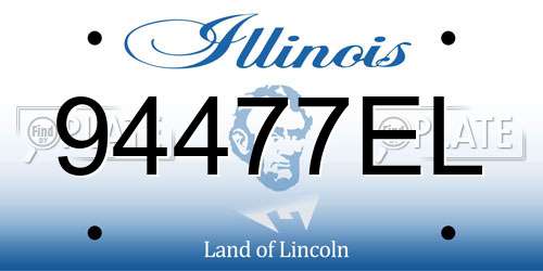 94477EL Illinois License Plate