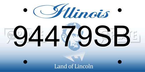 94479SB Illinois License Plate