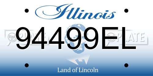 94499EL Illinois License Plate