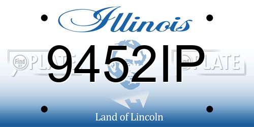 9452IP Illinois License Plate