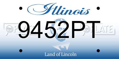 9452PT Illinois License Plate