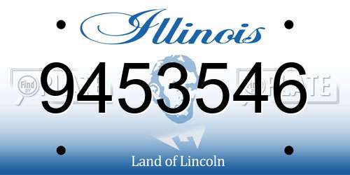 9453546 Illinois License Plate