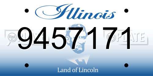 9457171 Illinois License Plate
