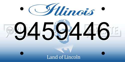 9459446 Illinois License Plate