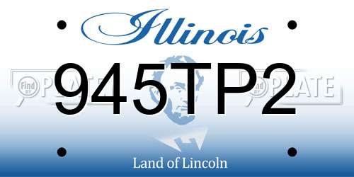 945TP2 Illinois License Plate