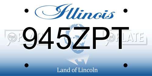 945ZPT Illinois License Plate