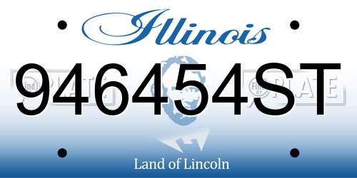 946454ST Illinois License Plate