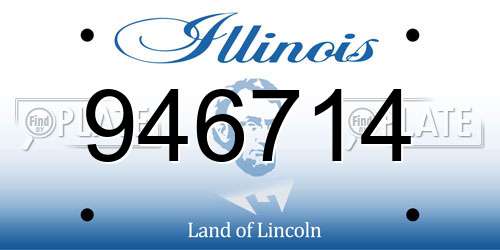 946714 Illinois License Plate