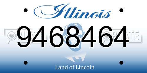 9468464 Illinois License Plate