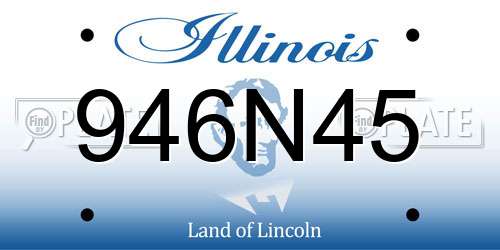 946N45 Illinois License Plate