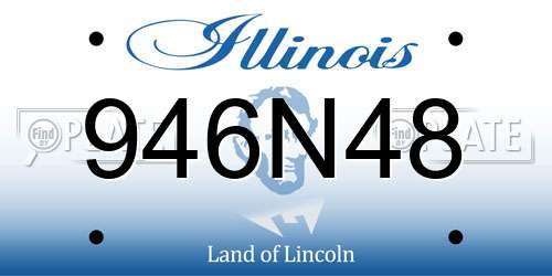 946N48 Illinois License Plate