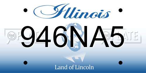 946NA5 Illinois License Plate
