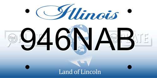 946NAB Illinois License Plate