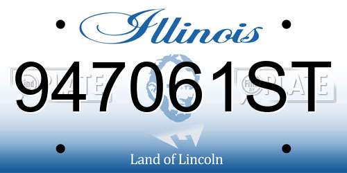 947061ST Illinois License Plate