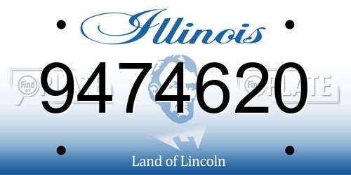 9474620 Illinois License Plate