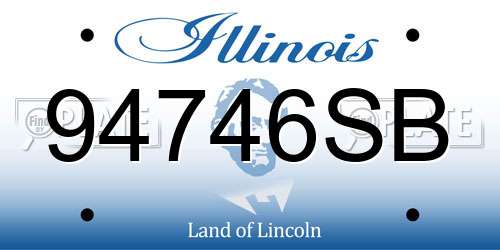 94746SB Illinois License Plate
