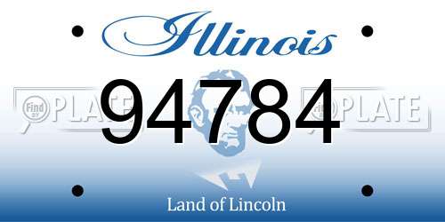 94784 Illinois License Plate