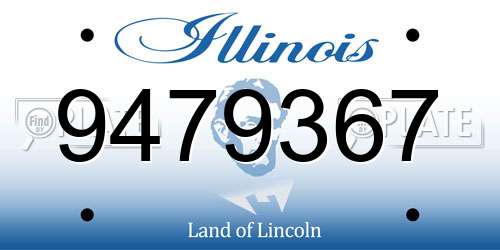 9479367 Illinois License Plate