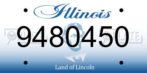 9480450 Illinois License Plate